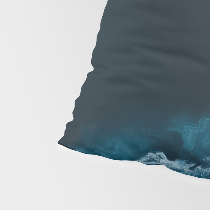Aerial Ocean Waves - Coastal Wall Art Photography Pillow Sham Gallery Image 4