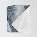 Aerial Ocean Waves - Coastal Wall Art Photography Throw Blanket Gallery Image 3