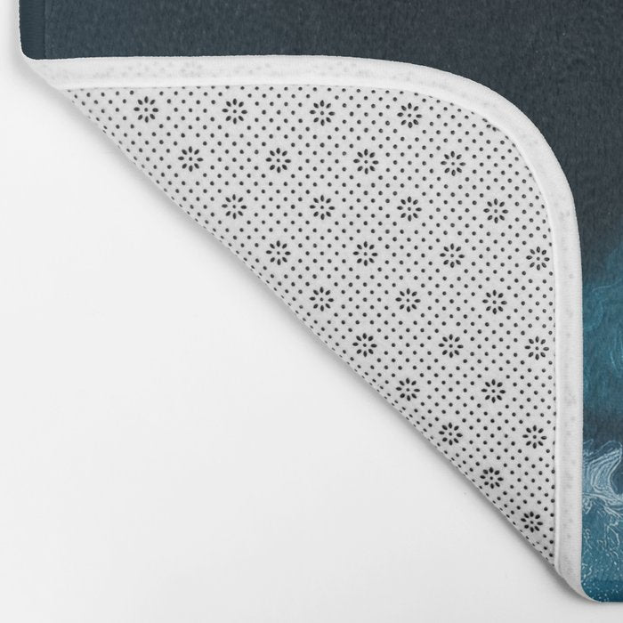 Aerial Ocean Waves - Coastal Wall Art Photography Bath Mat Gallery Image 2