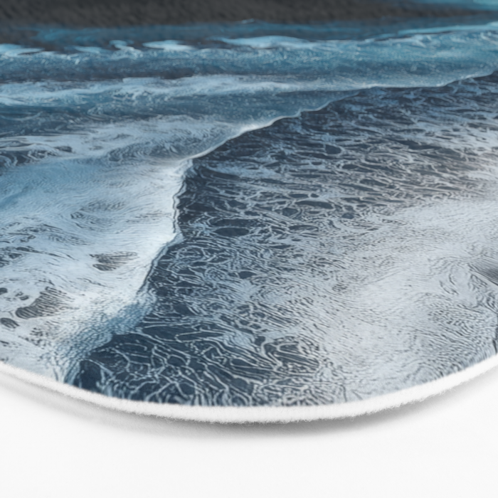 Aerial Ocean Waves - Coastal Wall Art Photography Bath Mat Gallery Image 3