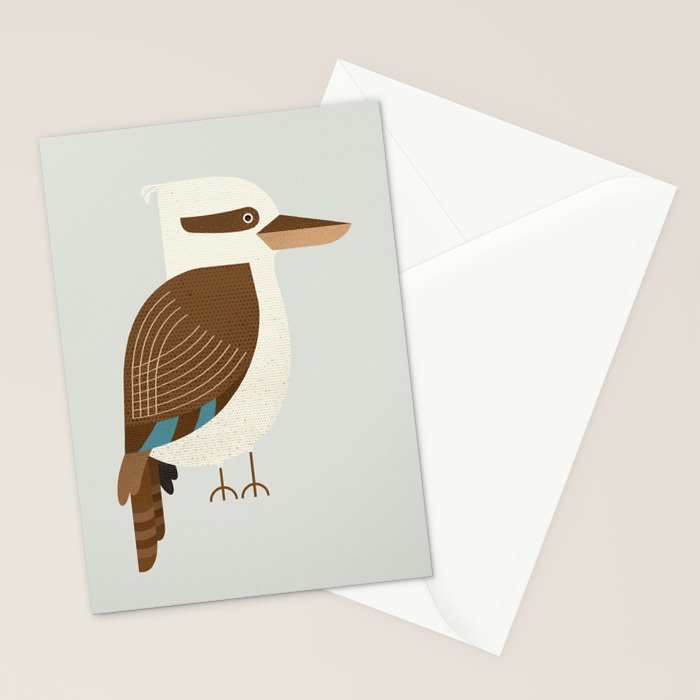 Whimsy Laughing Kookaburra Stationery Card Gallery Image 2