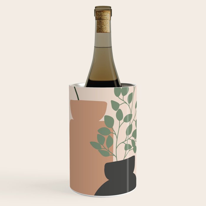 Vase no. 3 with Eucalyptus and Tulip Wine Chiller Gallery Image 1