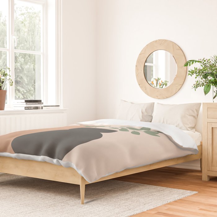 Vase no. 3 with Eucalyptus and Tulip Duvet Cover Gallery Image 2