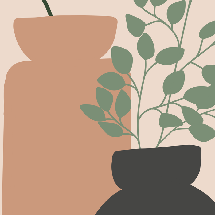 Vase no. 3 with Eucalyptus and Tulip Coffee Mug Gallery Image 2