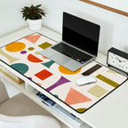 Playful Bauhaus geometric vivid shapes Desk Mat Gallery Image 2