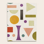 Playful Bauhaus geometric vivid shapes Notebook Gallery Image 4