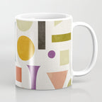 Playful Bauhaus geometric vivid shapes Coffee Mug Gallery Image 1