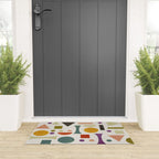 Playful Bauhaus geometric vivid shapes Welcome Mat Gallery Image 3