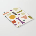Playful Bauhaus geometric vivid shapes Notebook Gallery Image 2
