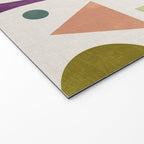 Playful Bauhaus geometric vivid shapes Welcome Mat Gallery Image 2