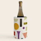 Playful Bauhaus geometric vivid shapes Wine Chiller Gallery Image 3