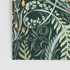 Woodland soil Morris style emerald Poster Gallery Image 3
