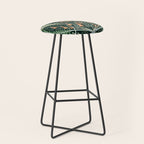 Woodland soil Morris style emerald Stool Gallery Image 1