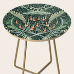 Woodland soil Morris style emerald Side Table Gallery Image 2
