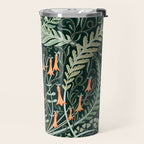 Woodland soil Morris style emerald Travel Mug Gallery Image 2