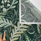Woodland soil Morris style emerald Wall Tapestry Gallery Image 3