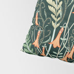 Woodland soil Morris style emerald Pillow Sham Gallery Image 4