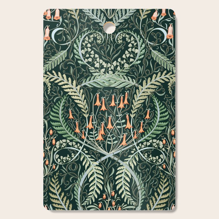 Woodland soil Morris style emerald Cutting Board Gallery Image 1