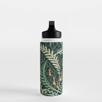Woodland soil Morris style emerald Water Bottle Gallery Image 3