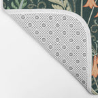 Woodland soil Morris style emerald Bath Mat Gallery Image 2