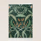 Woodland soil Morris style emerald Stationery Card Gallery Image 2