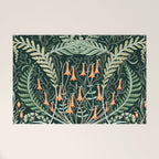 Woodland soil Morris style emerald Welcome Mat Gallery Image 1