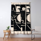 Modern Abstract Minimal Shapes 39 Window Curtain Gallery Image 5