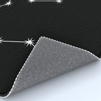 Aquarius Zodiac Star Constellation Line Art Black Rug Gallery Image 4