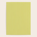Ultra Fine Stripe Narrow Vertical Pinstripe Pattern in Chartreuse and White Poster Gallery Image 4
