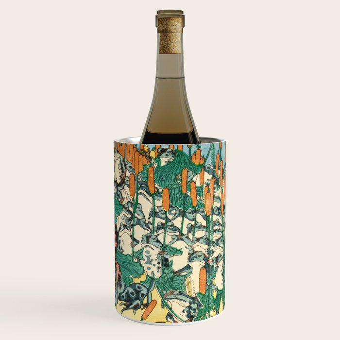 Fashionable Battle of Frogs by Kawanabe Kyosai, 1864 Wine Chiller Gallery Image 3