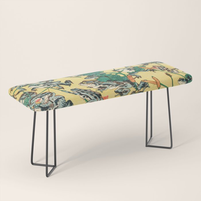 Fashionable Battle of Frogs by Kawanabe Kyosai, 1864 Bench Gallery Image 1