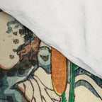 Fashionable Battle of Frogs by Kawanabe Kyosai, 1864 Comforter Gallery Image 4