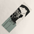 Gentle Beauty 9 Line Drawing Yoga Mat Gallery Image 1