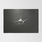 Hammerhead Shark (Black and White) Rug Gallery Image 2