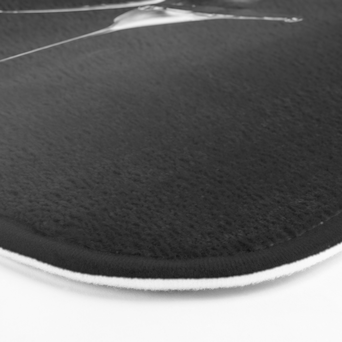 Hammerhead Shark (Black and White) Bath Mat Gallery Image 3