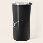 Hammerhead Shark (Black and White) Travel Mug Gallery Image 2