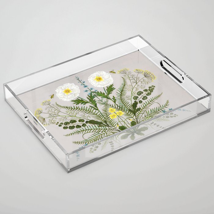 Poppy and Primrose Acrylic Tray Gallery Image 1