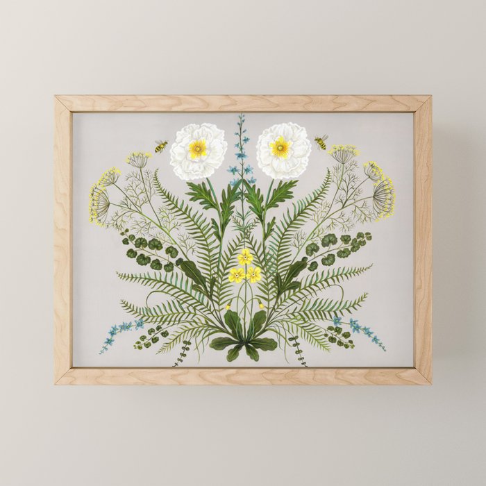 Poppy and Primrose Mini Art Print Gallery Image 1