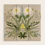 Poppy and Primrose Wood Wall Art Gallery Image 1