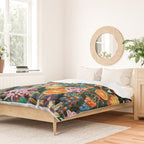 Tropical Orange Garden Duvet Cover Gallery Image 2