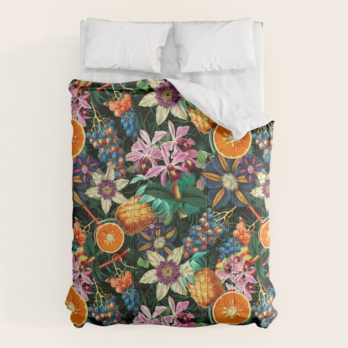 Tropical Orange Garden Comforter Gallery Image 6