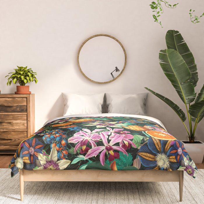 Tropical Orange Garden Comforter Gallery Image 3