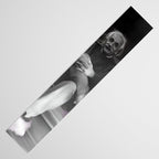 Satirical Einstein in Fuzzy Pink Slippers Classic E = mc² Black and White Satirical Photography  Table Runner Gallery Image 3