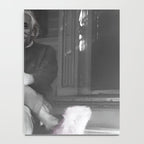 Satirical Einstein in Fuzzy Pink Slippers Classic E = mc² Black and White Satirical Photography  Notebook Gallery Image 4