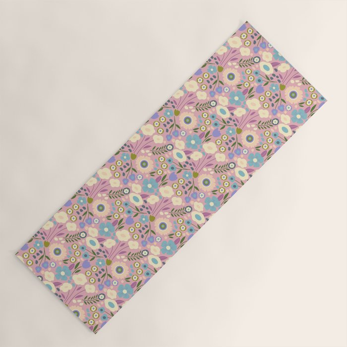 Whimsy Floral  Yoga Mat Gallery Image 1