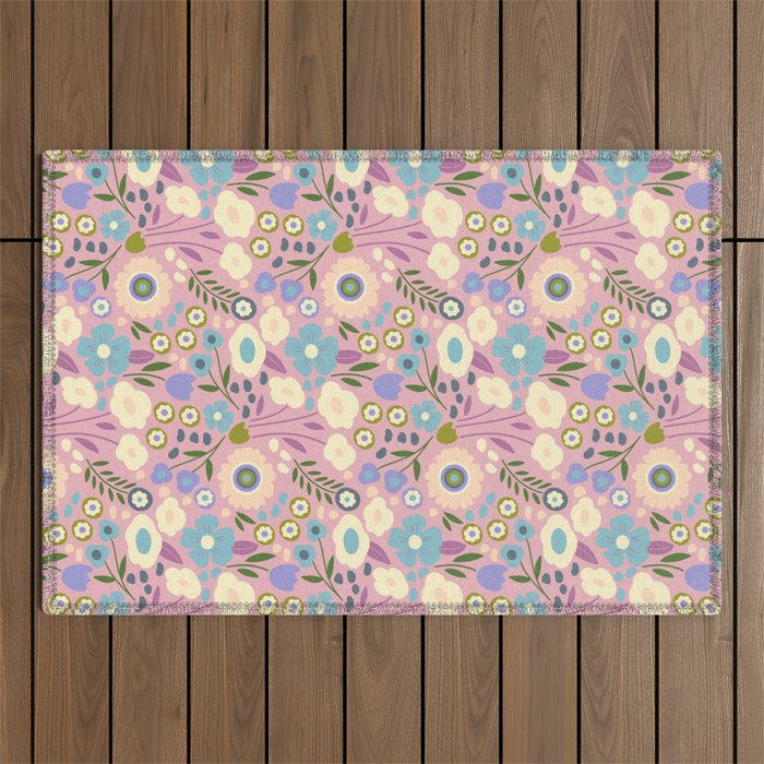 Whimsy Floral  Outdoor Rug Gallery Image 1