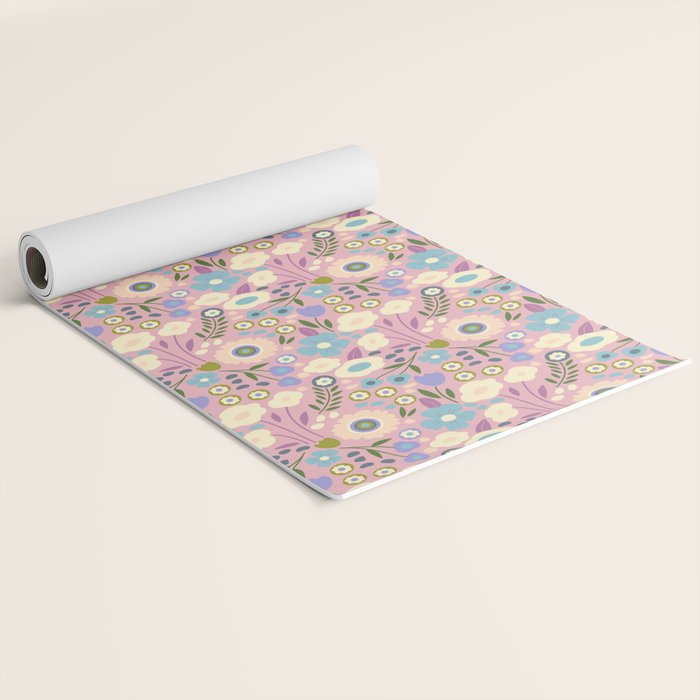 Whimsy Floral  Yoga Mat Gallery Image 2