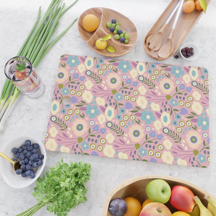 Whimsy Floral  Cutting Board Gallery Image 2
