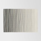 Black Horizontal Lines Rug Gallery Image 2