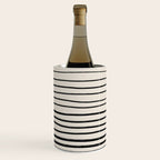 Black Horizontal Lines Wine Chiller Gallery Image 3